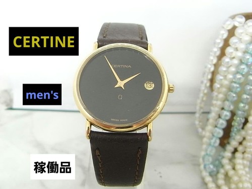 Certina men quartz watch - men's,