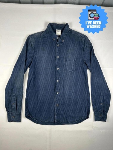 Denim polka dot - denim, metal