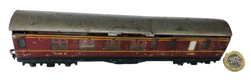 Model railway train carriage - model,