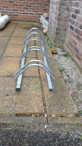 Galvanized bike stand - galvanized,