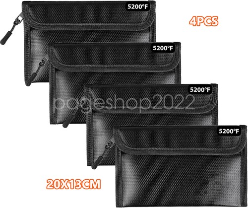 4pcs fireproof document bag - fireproof,