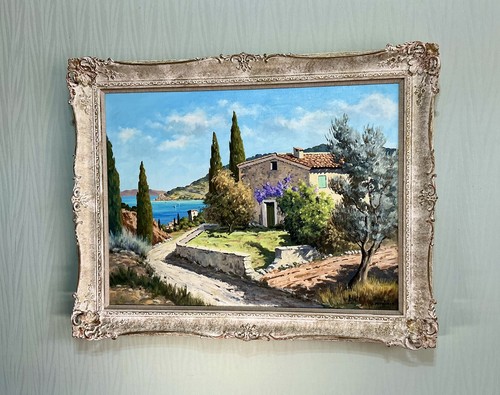 French post impressionist oil - french,
