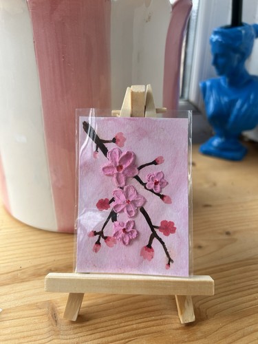 Textured cherry blossoms - 3d,