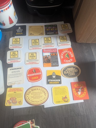 Vintage cider beermats - beermats, x