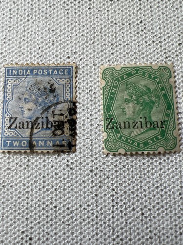 Zanzibar stamps 1895 - zanzibar,