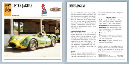 Lister jaguar 1957 60 - lister-jaguar, 1957-60