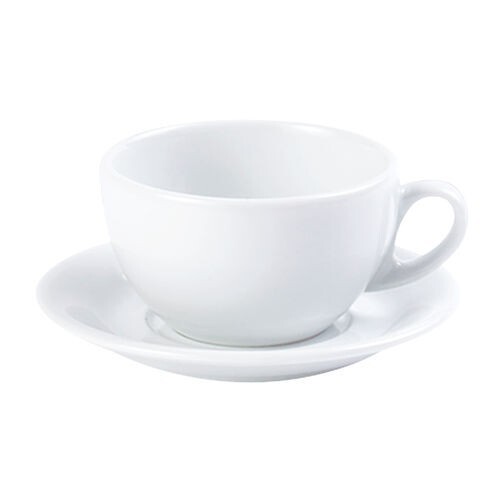 Porcelite white 7oz roma cups - white,