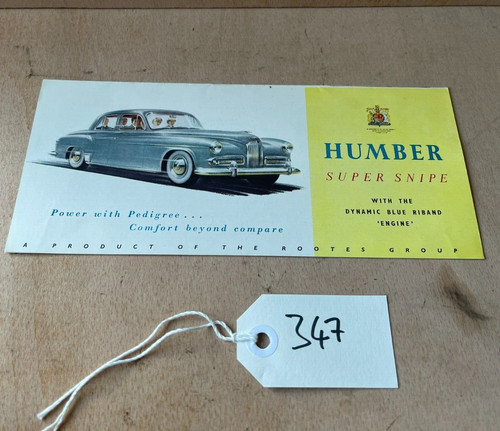 Humber super snipe sales - super,