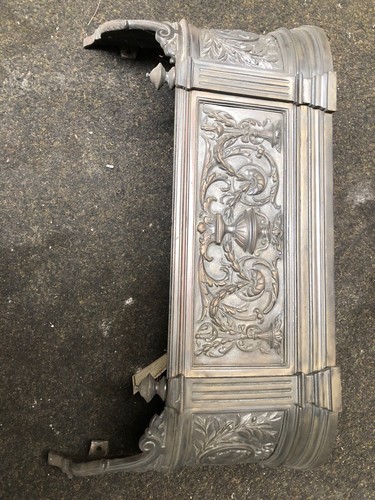 Antique brass fireplace hood - brass,