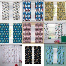 CHILDREN'S BEDROOM CURTAINS 54" & 72" DROP - MARVEL POKEMON STAR WARS PAW PATROL