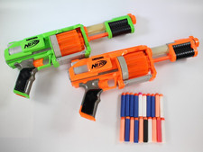 2x NERF Furyfire Dart Tag Guns