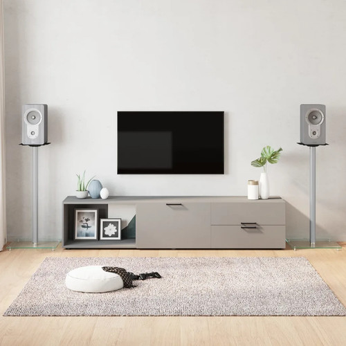 Walplus silver speaker - silver, stands