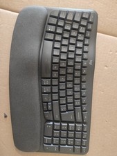Logitech Wave Keys wireless ergonomic keyboard palm rest Bluetooth UK graphite