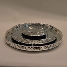 Set of 3pcs Silver Serving