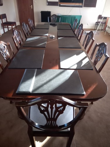 Wooden board room meeting - wooden, room/meeting