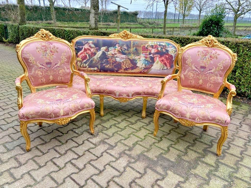 Sofa set louis - sofa, french