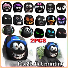 2pcs Sci-Fi Warrior Car Headrest Covers Funny, Universal Fit New