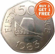 Guernsey 50p fifty - guernsey,