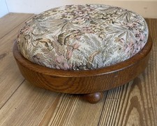Vintage Low Round Footstool