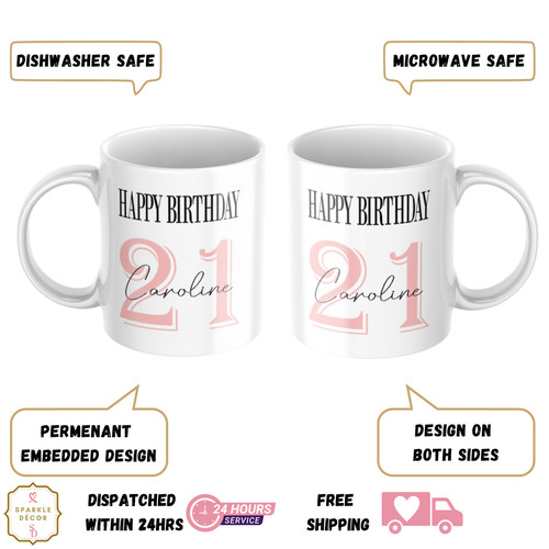 Personalised 18th 21st - , 30th