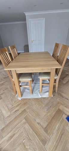 Solid oak extending table and - extending,