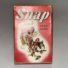 Snap Tiger Card Game Vintage