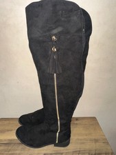 Primark Women Black Faux Suede