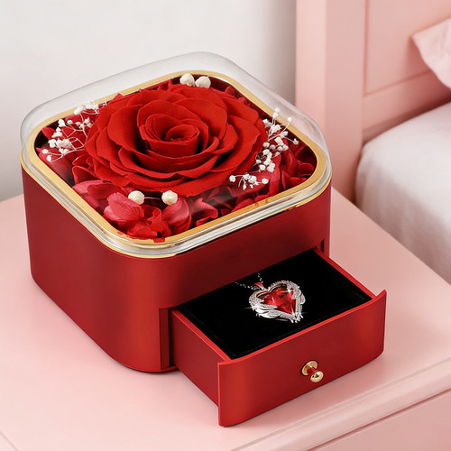 Forever rose necklace - rose,