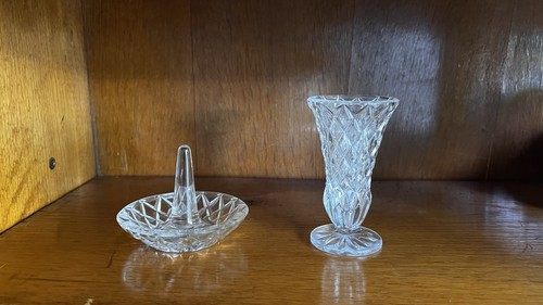 Vintage cut glass dressing - cut,