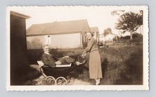 Old B&W Photo Man sitting in