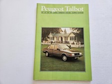 PEUGEOT TALBOT 205 505 SAMBA RANCHO SALES BROCHURE 1984