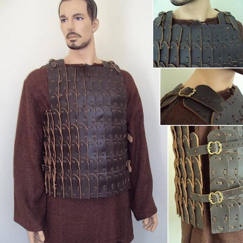 Thick leather scale armour - leather,