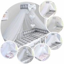 Universal Canopy Holder Pole Bar Drape Mosquito Net with Ribbon Fits Cot Cot bed