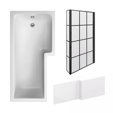 L Shape 1700x850 Shower Bath