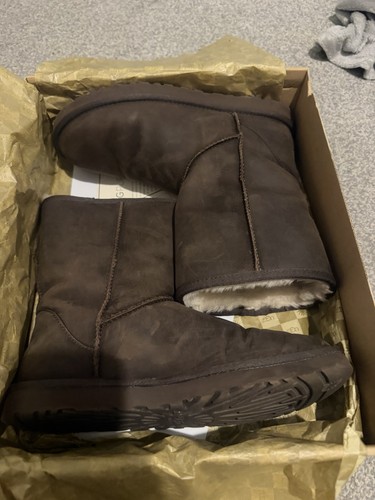 Classic short leather ugg - classic,