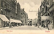 Croydon Surrey Postcard 1903 Grant Brothers High St Tram Awning Fitter Shops