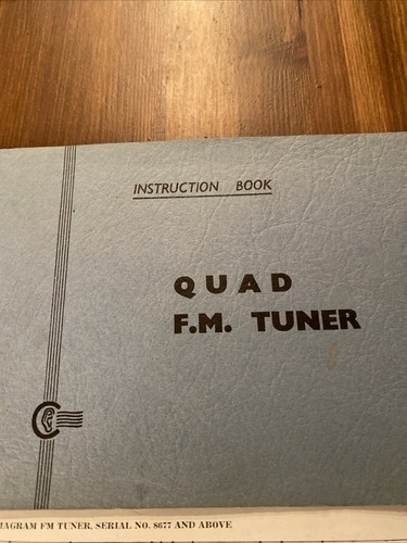 Quad tuner instruction book - instruction,
