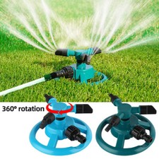 360° Rotating Garden/Lawn Sprinkler 3-Arms System Automatic Watering Irrigation