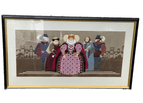 Queen elizabeth needlework - elizabeth,