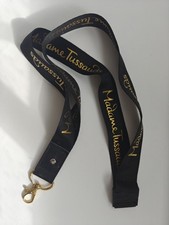 Madame Tussauds Black Gold Souvenir Lanyard Badge Holder