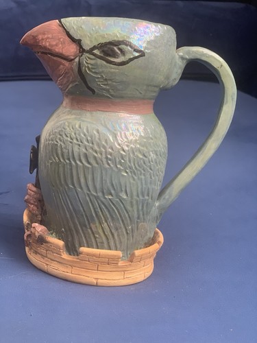 Ugly bird art pottery jug - art,