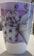 Sarah Jane Szikora - Royal Worcester  contemporary vase entitled Smooching 12"