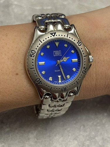 Carvel quartz watch blue - watch, face