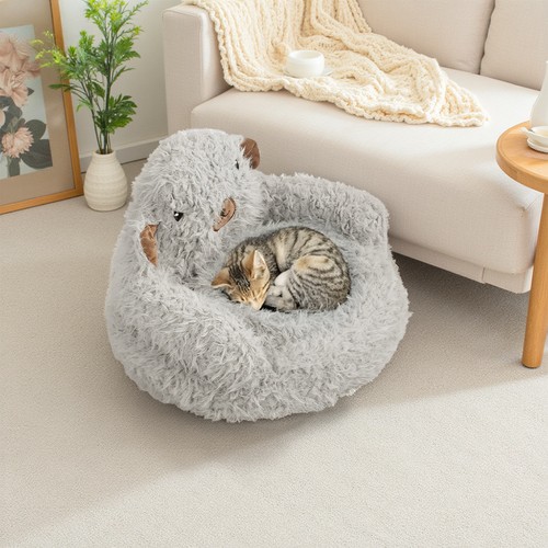 Grey fluffy calming - fluffy, dog