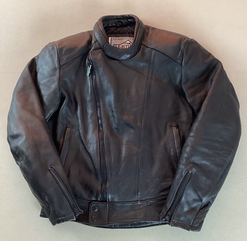 Vintage leather biker - leather,