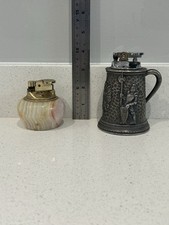 2x Vintage Table Top Gas Lighters