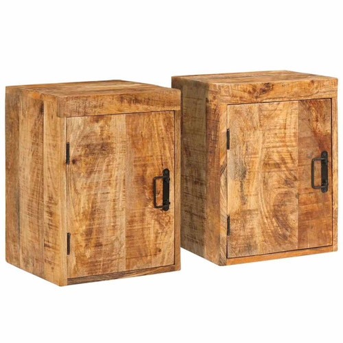 Bedside table solid mango - table, wood