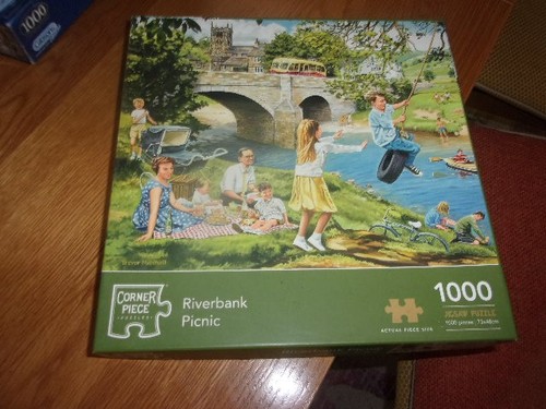 Riverbank picnic trevor - riverbank, by