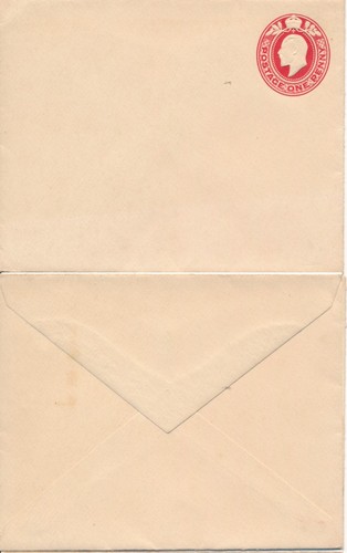 1902 postal stationery 1d - 1902,
