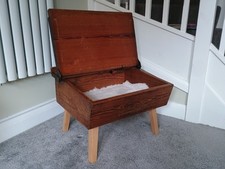 Handmade Vintage Recycled Pet Bed | Cat / Dog | Old School Desk | Natural Patina